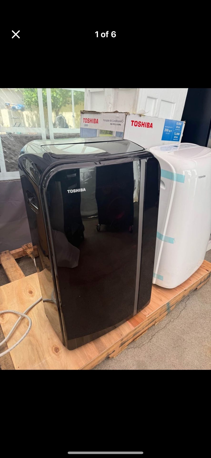 Toshiba 13,500 BTU (10,000 BTU DOE) 115-Volt WiFi Portable Air Conditioner with Dehumidifier for up to 450 sf