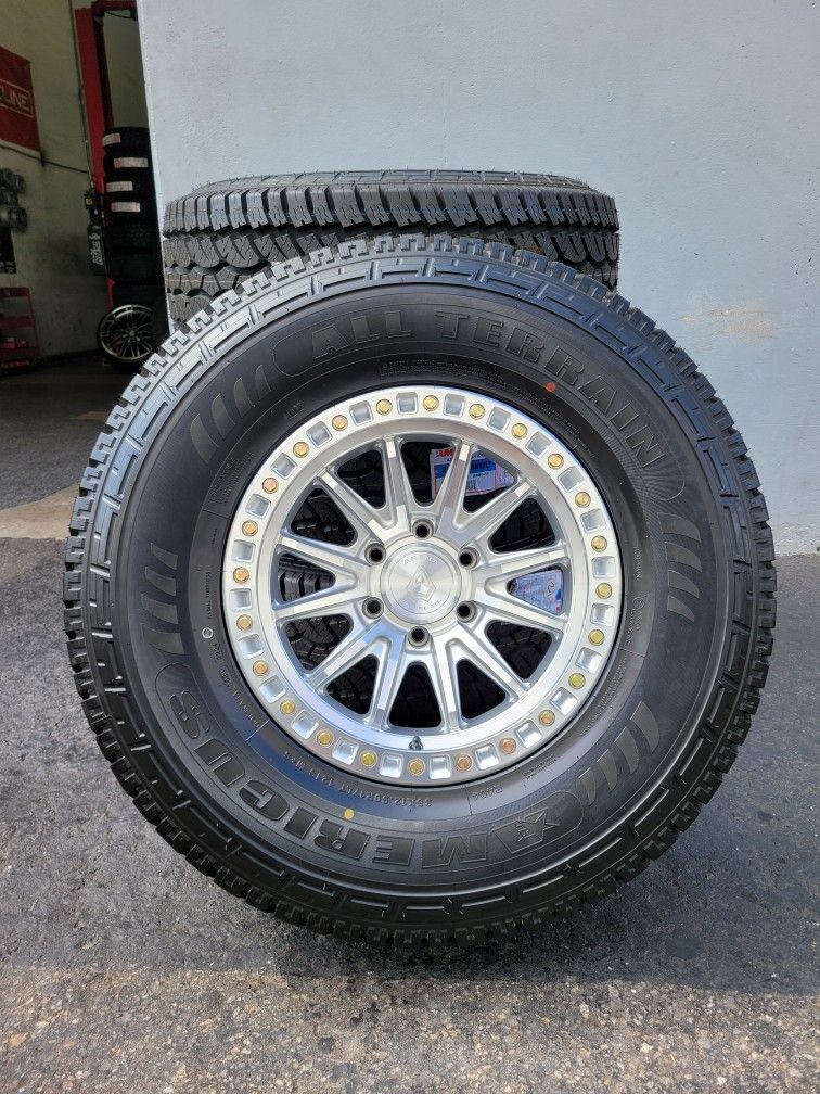 17" ARENA wheels/rims chrome polish w/ 35" Americus AT tires