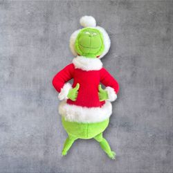 Vtg 1998 Hallmark Dr Suess Grinch How the Grinch Stole Christmas Plush 16"  