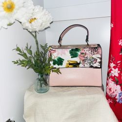 Medium Pink Floral Purse 