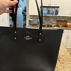 Coach Black Gold Tote