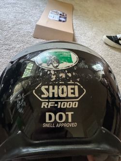 Shoei motorcycle helmet, black, small
