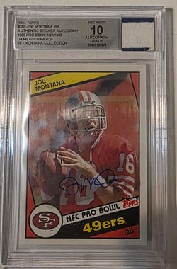 Joe Montana Auto And Jersey Patch