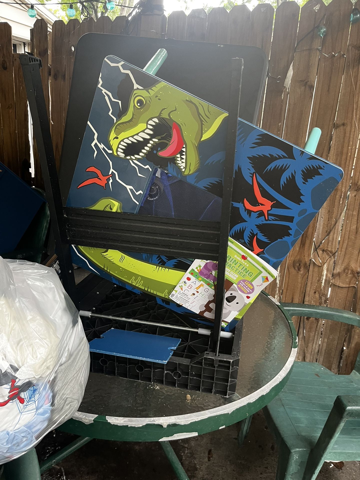 Kids Dinosaur set Table And Toy box