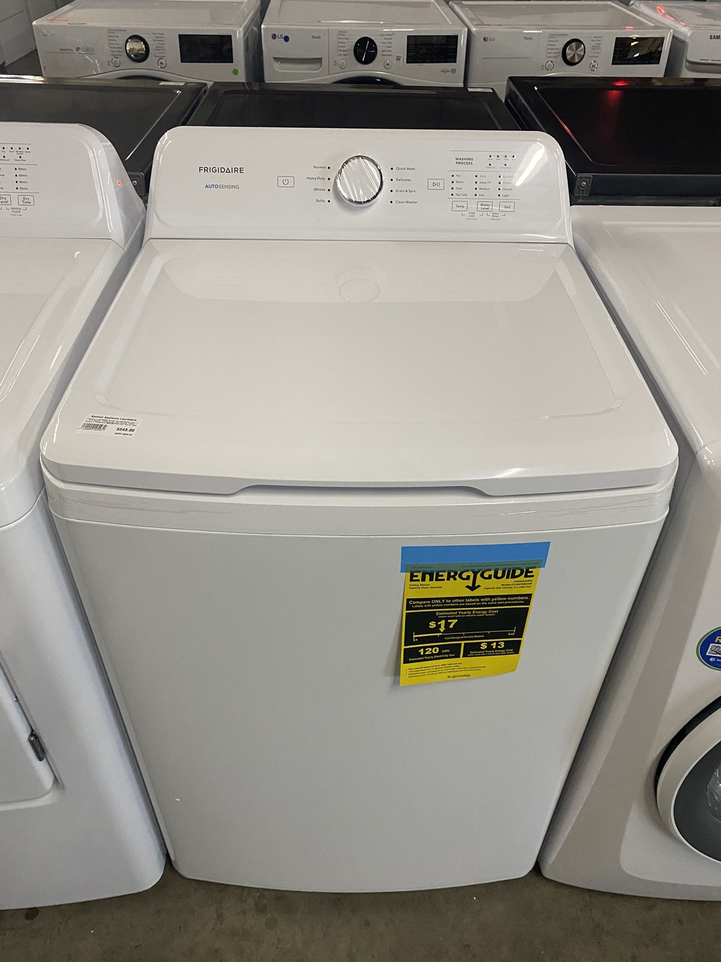 Frigidaire FLVW7000AW 25 Inch Top Load Washer with 4.1 cu ft Capacity