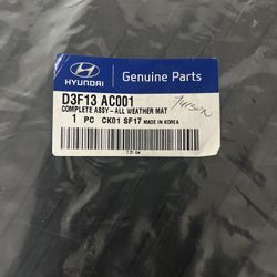 OEM all-weather floor mats for the 2016-2018 Hyundai Tucson. Made by Hyundai, these mats are designed to fit the contours of your vehicle perfectly an