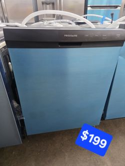 Frigidaire24 in. Front Control Built-In Tall Tub 55 Dba Dishwasher in Stainless Steel with 3-Cycles lavavajill