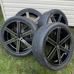 24” Ravetti Rims and Tires 