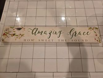 Amazing Grace Decorative Wood Sign