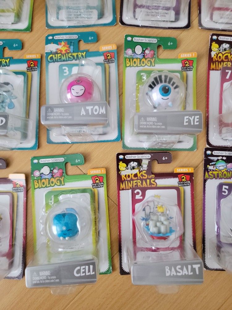Basher Science Toys: Biology, Chemistry, Astrology, Rocks & Minerals New! U PICK
