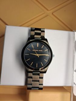 Michael Kors Black Slim Runway Watch