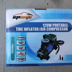 EPAuto 12V DC Portable Air Compressor Pump, Digital Tire Inflator