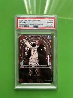 Silver Shanks OP13 #004 PSA 10 One Piece TCG