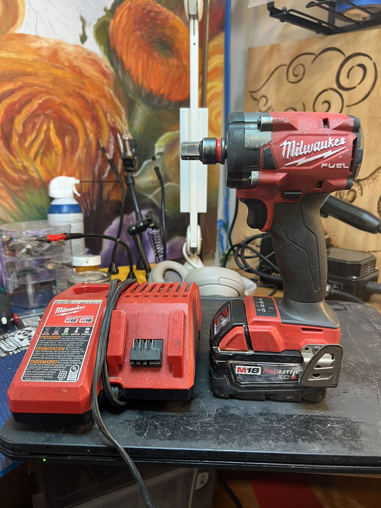Milwaukee M18 3/8 Impact Driver With 5.0 Battery And Charger