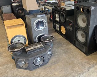 SUBWOOFERS + SPEAKER BOXES – HUGE SALE THURS & FRI