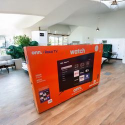 HD257 70” Onn smart Roku 4k led Uhd tv floor model 