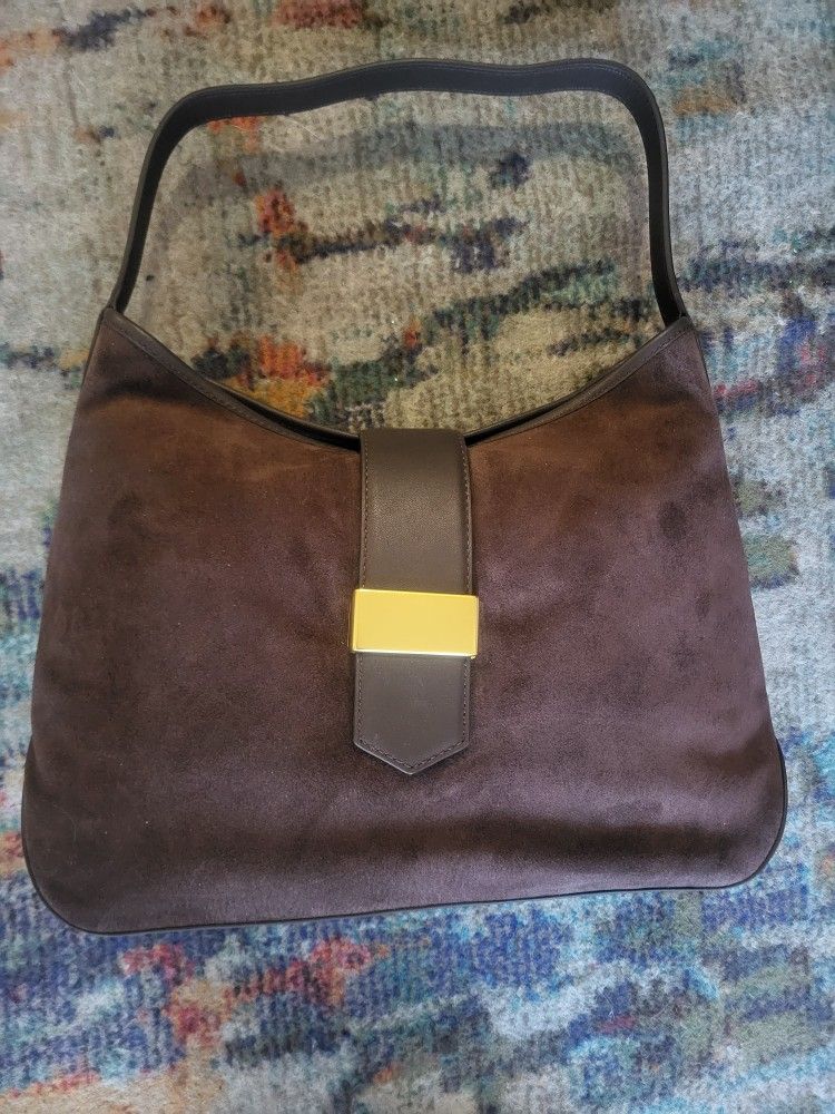 New In Package J Crew Brown Berkeley Suede Purse!