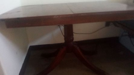 Dining room lion foot table and music chair