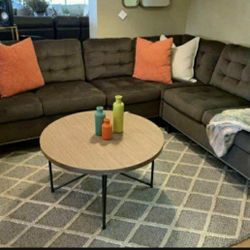 Lantana Chocolate Reversible Sectional / Couch 969