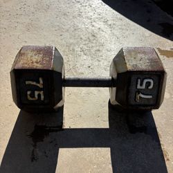(1)- 75lb. Dumbbell 