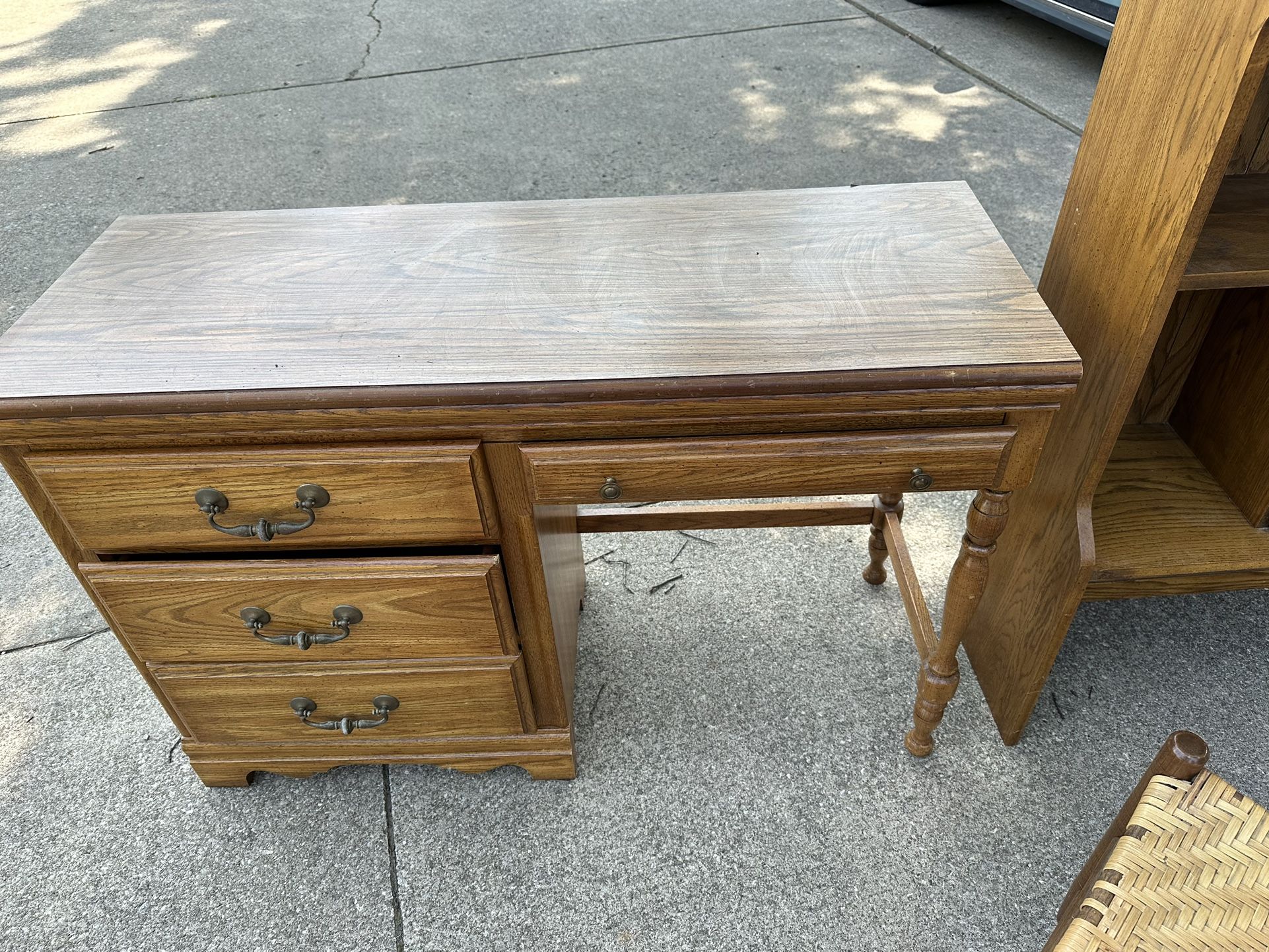 Desk with Hutch and Chair