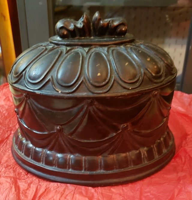 Large Heavy Resin Trinket Box..