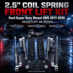 🔥 2.5" COIL SPRING FRONT LIFT KIT W/FALCON 3.3 SHOCKS - FORD SUPER DUTY DIESEL 4WD 2017-2026 🔥