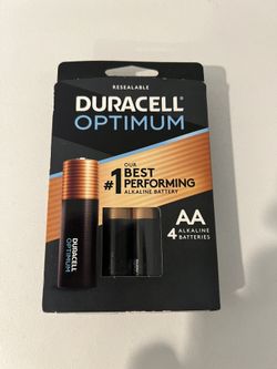 Brand New - Duracell Optimum Alkaline AA4 