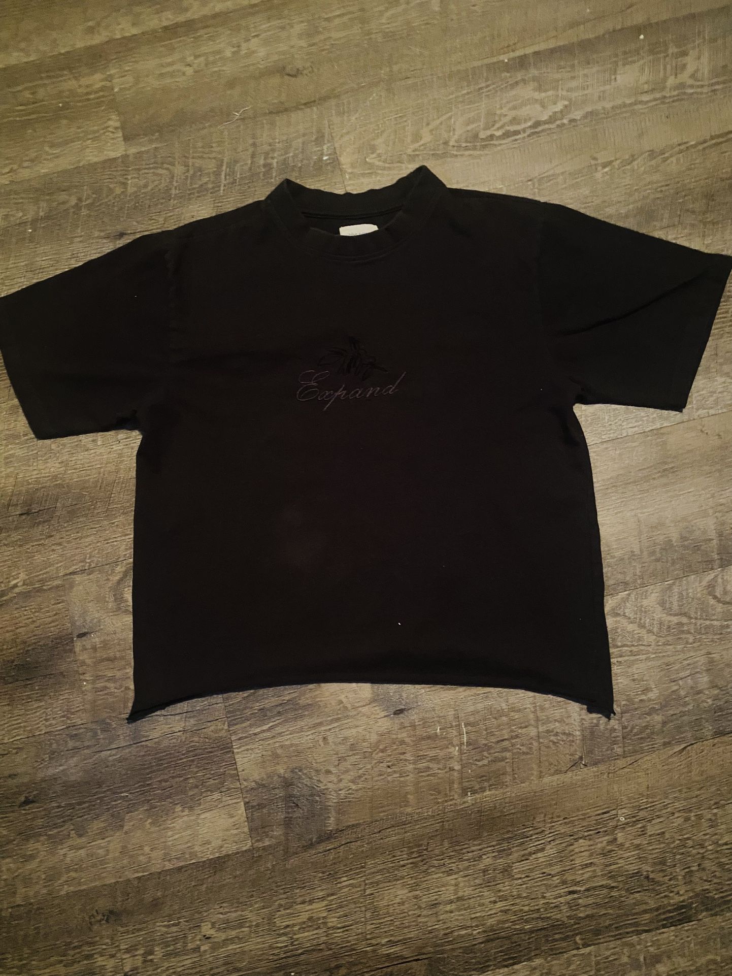 dark brown expand shirt, (cropped) size-10-12