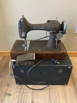 1930’s-40’s Graybar Rotary Electric Sewing Machine w/case -Works