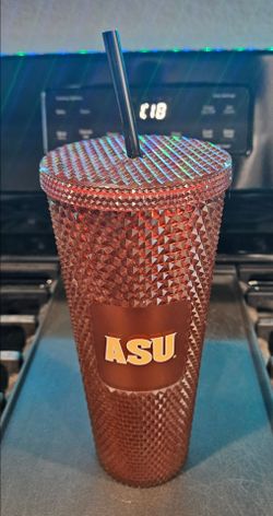 Starbucks 2022 ASU Copper Studded Cold Cup Tumbler 24oz Venti