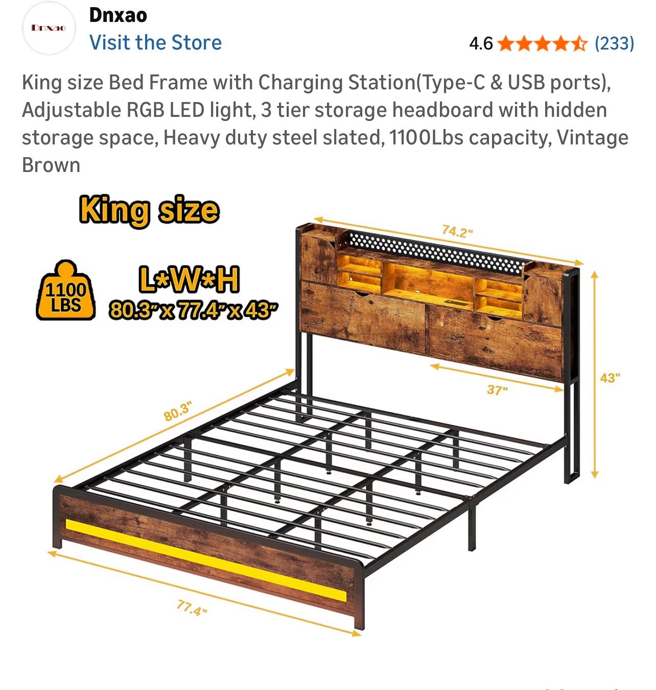 King Size Bed Frame