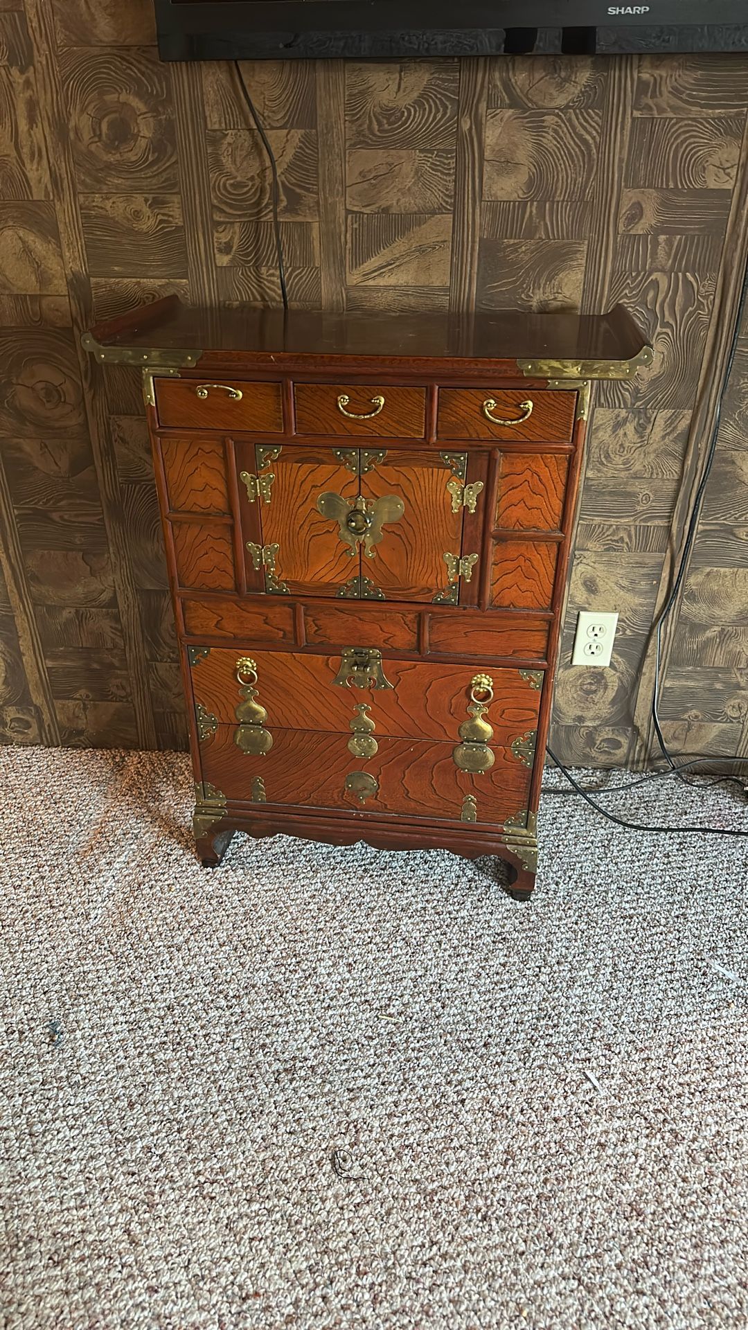 Beautiful Antique Korean Bandaji Apothecary Chest Cabinet