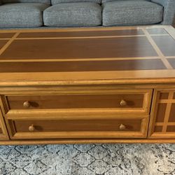 Havertys Wooden Inlay Coffee Table $200 OBO