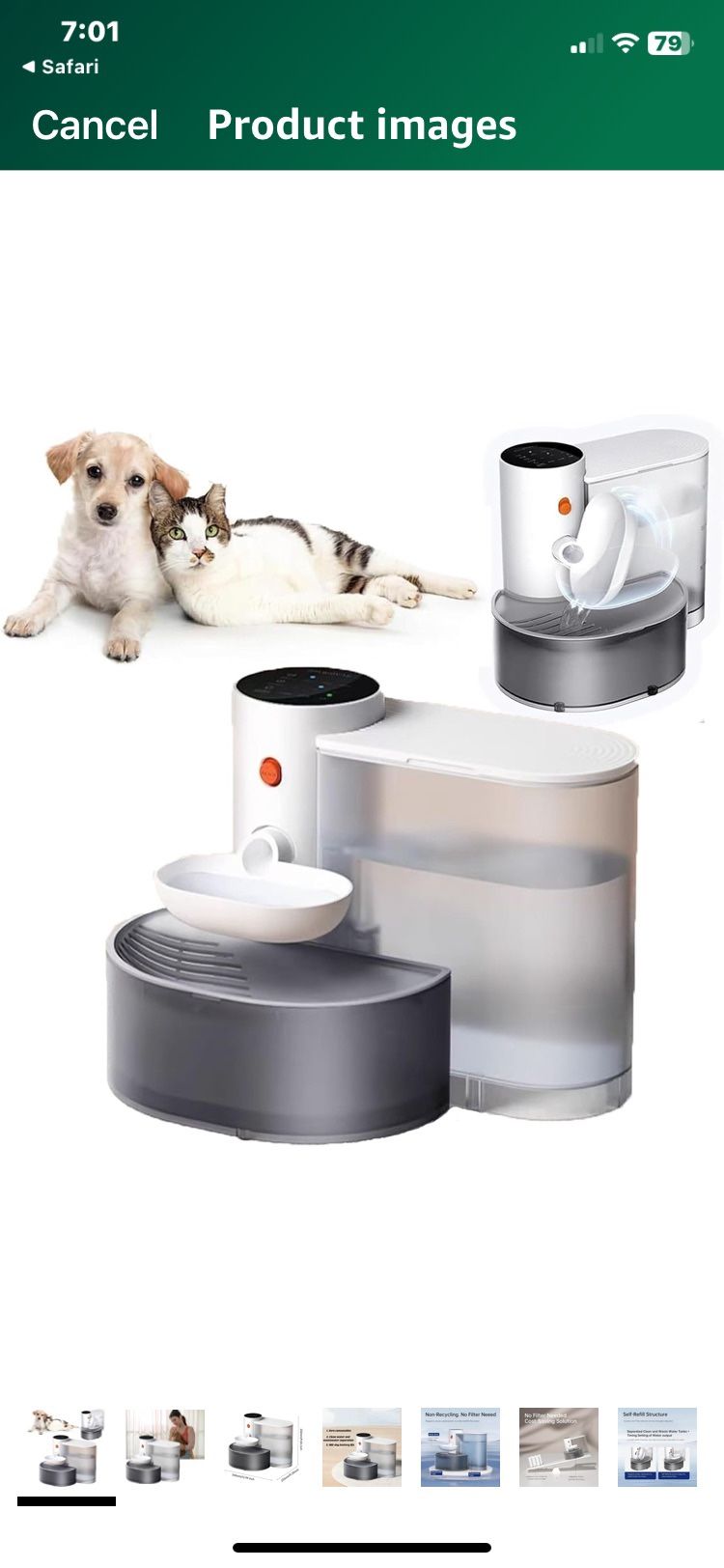 Pet Water Fountain