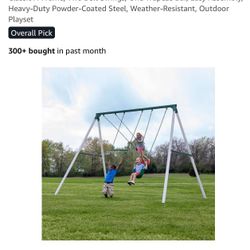 NEW Backyard Discovery Heavy-Duty Metal Swing Set 