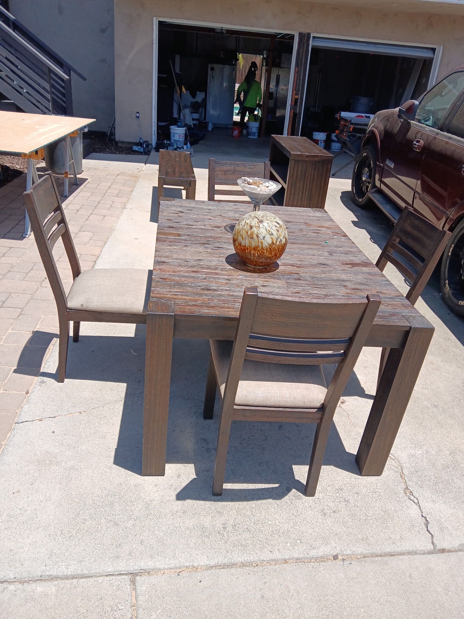 Kitchen Table With Bench