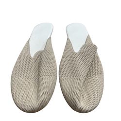 Beige Slip On Loafers