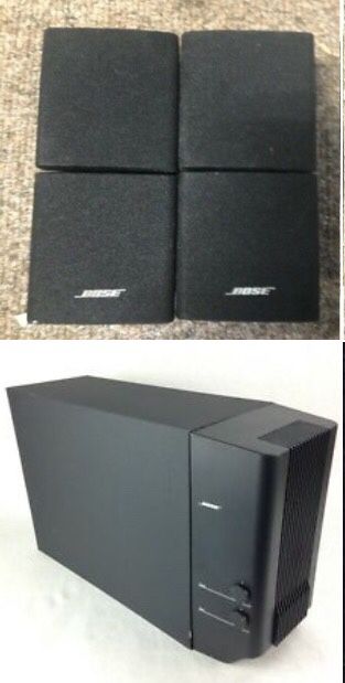 BOSE SUB MODULE WITH 4 CUBE SPEAKERS