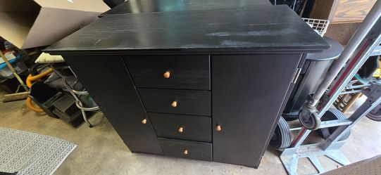 Large Black Storage Cabinet