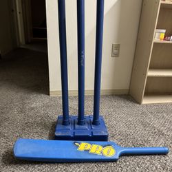 Weight Less Fiber Cricket Bat and Stumps For Sale