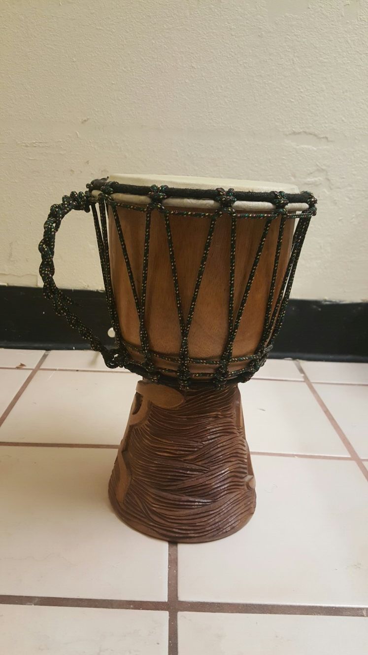 Siera leather wood djembe drum