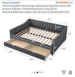 Full bed with drawers