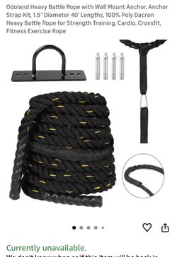 Battle rope set