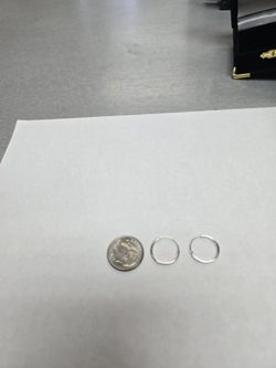 925 Silver Baby Hoop Earrings.