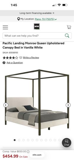 NFM canopy bed frame and mattress
