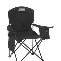 Coleman Quad Portable Camping Chair With Cooler - Black