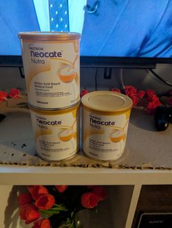 3 Cans of Neocate Nutra Unflavored