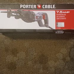 eclectic corded porter cable saw saw 7.2 amp used 3 times works great in box 