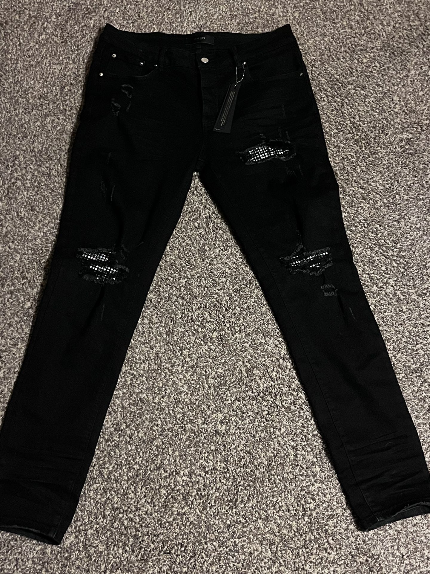 Black Mx Chrystal Amiri Jeans